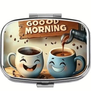 Good Morning Coffee Themed Compact Phill